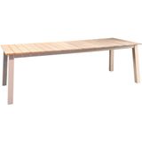 Muro dining table 236x90 cm aluminium salix/teak - Yoi