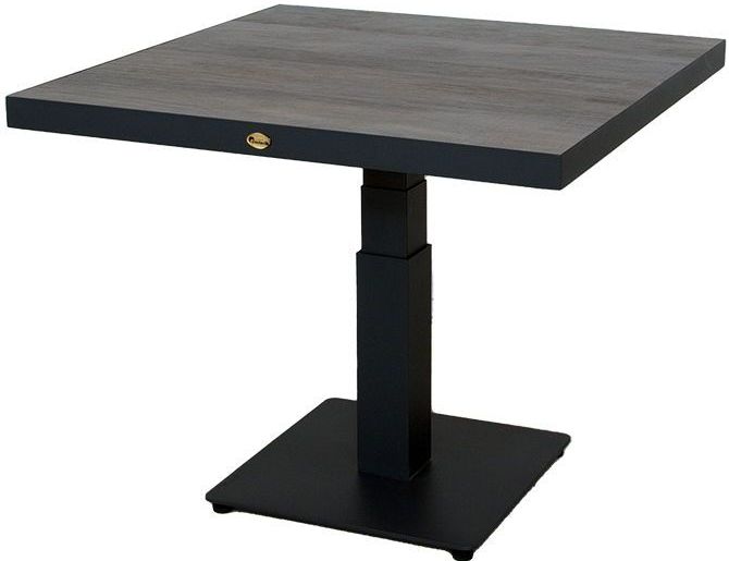 Pine Valley verstelbare lounge tafel midnight grey 90 x 90 cm - Oosterik home