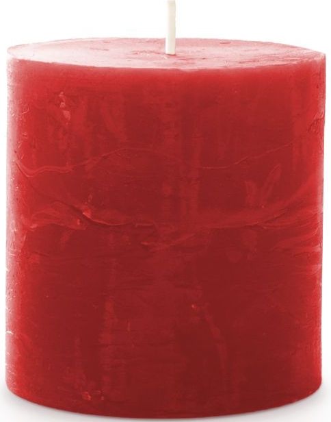 Rustiek Kaars 70/70mm-rood - Spaas