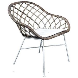 Rotan stoel Chair Grey - Van der Leeden
