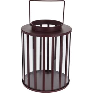 Lantern Round 20X25 cm Burgundy kerst Nampook - Nampook