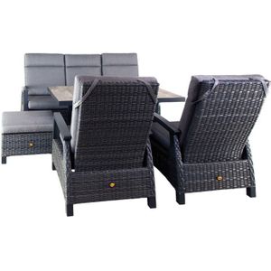 Loungeset New Haven Midnight Grey - Oosterik Home