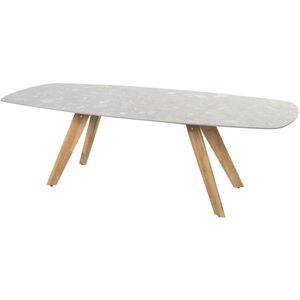 Montana Tafelframe Teak Met Montana Tafelblad Ceramic Terrazzo 240 x 103 cm - 4so