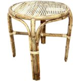 Bijzettafel Rattan dia. 50x45 cm - Van der leeden