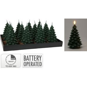 Ledkaars kerstboom 17 cm d groe kerstversiering Nampook - Nampook