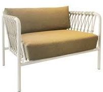 Linda lage fauteuil camel incl. AW kussens safari