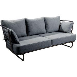 Taiyo sofa 3 seater alu black/panther black - Yoi