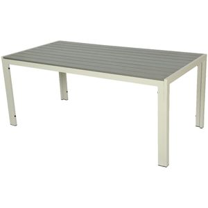 Tivoli tafel polywood L90-W180-H74cm beige - Decoris