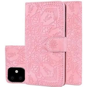 Mandala Series iPhone 11 Portemonnee Hoesje met Standaard - Roze