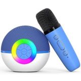 T97 Kinder Karaoke Microfoon met Bluetooth Luidspreker & Subwoofer - Blauw