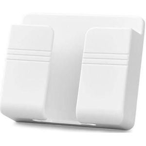 Universele Mobielhouder voor Wand - 9.9x2.5cm - Wit