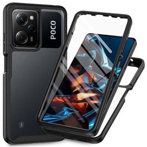 Xiaomi Redmi Note 12 Pro 360 Protection Series Hoesje - Zwart / Doorzichtig