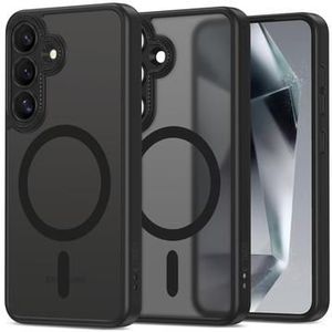 Samsung Galaxy S25 Tech-Protect MagCam-hoesje - MagSafe-compatibel - Matzwart