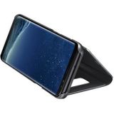 Luxury Series Mirror View Samsung Galaxy Note8 Flip Case - Zwart