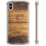 Hybride hoesje iPhone X / iPhone XS - Hout