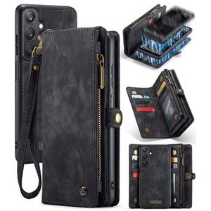 Samsung Galaxy A25 Caseme 008 2-in-1 Multifunctional Wallet Case - Black