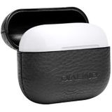 Qialino Premium AirPods Pro Leren Case - Zwart