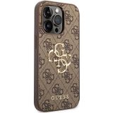 iPhone 15 Pro Guess 4G Big Metal Logo Hybrid Case - Bruin