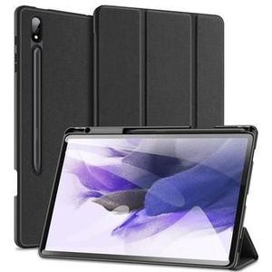 Samsung Galaxy Tab S9+ Dux Ducis Domo Tri-Fold Smart Folio Hoesje - Zwart