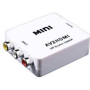 Mini Full HD 1080p RCA AV/HDMI-converter - Wit