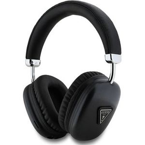 Guess Saffiano Driehoek Logo Draadloze Hoofdtelefoons - Zwart