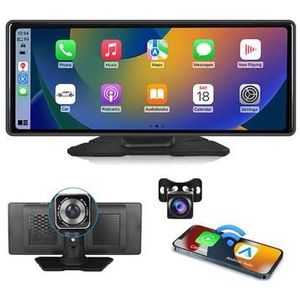 W514A 10.26 Dash Cam CarPlay-scherm met dubbele opname AHD-camera