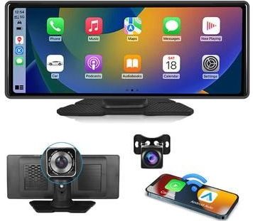 W514A 10.26 Dash Cam CarPlay-scherm met dubbele opname AHD-camera