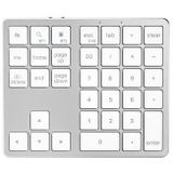 K-35 Bluetooth Toetsenbord Slim 35 Toetsen Computer Laptop Toetsenbord Tablet Accessoires - Zilver Wit