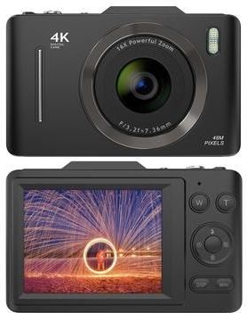 H16 digitale camera met 16x zoom en 32GB geheugenkaart - Zwart