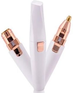 BZ-202 2-in-1 wenkbrauw- en gezichtshaarverwijderaar - Wit