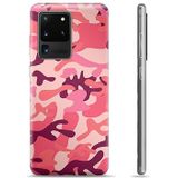 Samsung Galaxy S20 Ultra TPU Hoesje - Roze Camouflage