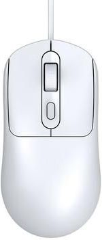 T-WOLF G580 Bedrade Muis met 3D Anti-Slip Rooster Scroll - Wit