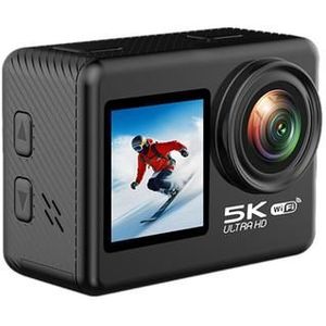 V5 5K WiFi EIS Anti-shake Actiecamera 30m Waterdicht Dual Screen Sportcamera