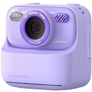 P79 Instant Print Digitale Camera voor kinderen - Dual Lens, 1080P, 32GB - Paars