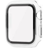 Apple Watch Series SE (2022)/SE/6/5/4 Case met Glazen Screenprotector - 44mm - Doorzichtig