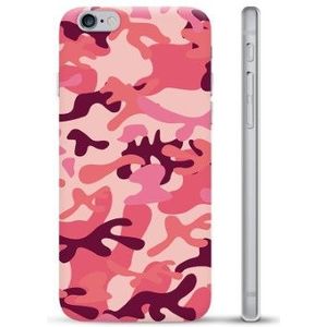 iPhone 6 Plus / 6S Plus TPU Hoesje - Roze Camouflage