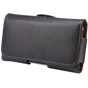 Universele leren tas met horizontale holster - zwart