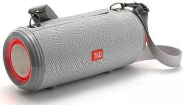 T&G TG537 RGB Lichte Bluetooth Luidspreker Krachtige Waterdichte Draagbare Computer Subwoofer Luidspreker Ondersteuning FM TF Kaart - Grijs