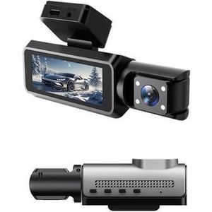 4-Inch Dual-Lens WiFi Dash Cam met Nachtzicht Recorder met 170 ° Super-Wide frontlens