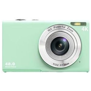 DC402-AF 4K Kids 48MP Digitale Camera Auto Focus 16X Digitale Zoom Vlogging Camera voor Tieners - Lichtgroen