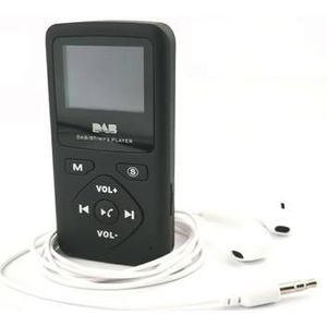 Draagbare DAB-radio / mp3-speler DAB-P7 in zakformaat - Zwart
