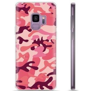 Samsung Galaxy S9 TPU Hoesje - Roze Camouflage