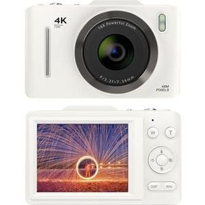 H16 digitale camera met 16x zoom en 32GB geheugenkaart - Wit