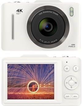 H16 digitale camera met 16x zoom en 32GB geheugenkaart - Wit