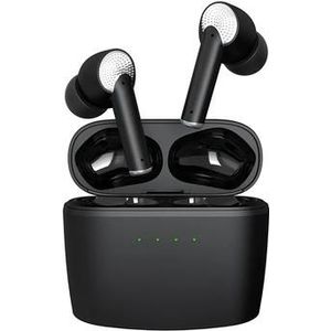 J8 actieve ruisonderdrukking TWS oortelefoon met oplaadetui - zwart
