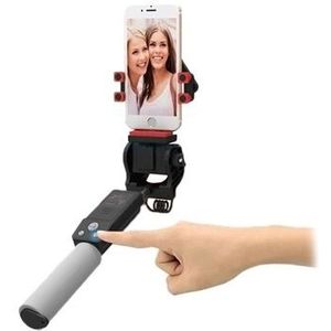 Slimme draadloze selfiestick met 360-graden rotatie - zwart