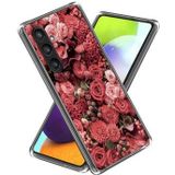 Samsung Galaxy S24+ Stijlvolle Ultradunne TPU Hoesje - Rode Bloemen