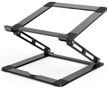F120 Aluminium Laptop Riser Cooling Stand Opvouwbare Notebook Desktop Beugel - Zwart