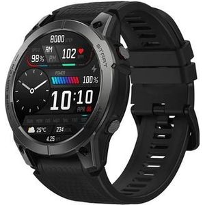 Zeblaze Stratos 3 Smartwatch met GPS, Ultra HD AMOLED-scherm - Zwart