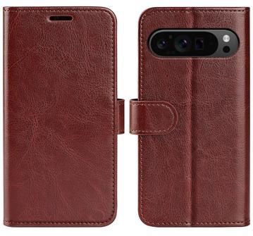 Google Pixel 9 Pro XL Wallet Case met Magnetische Sluiting - Bruin